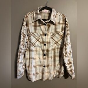 Pink Lily Plaid Shacket